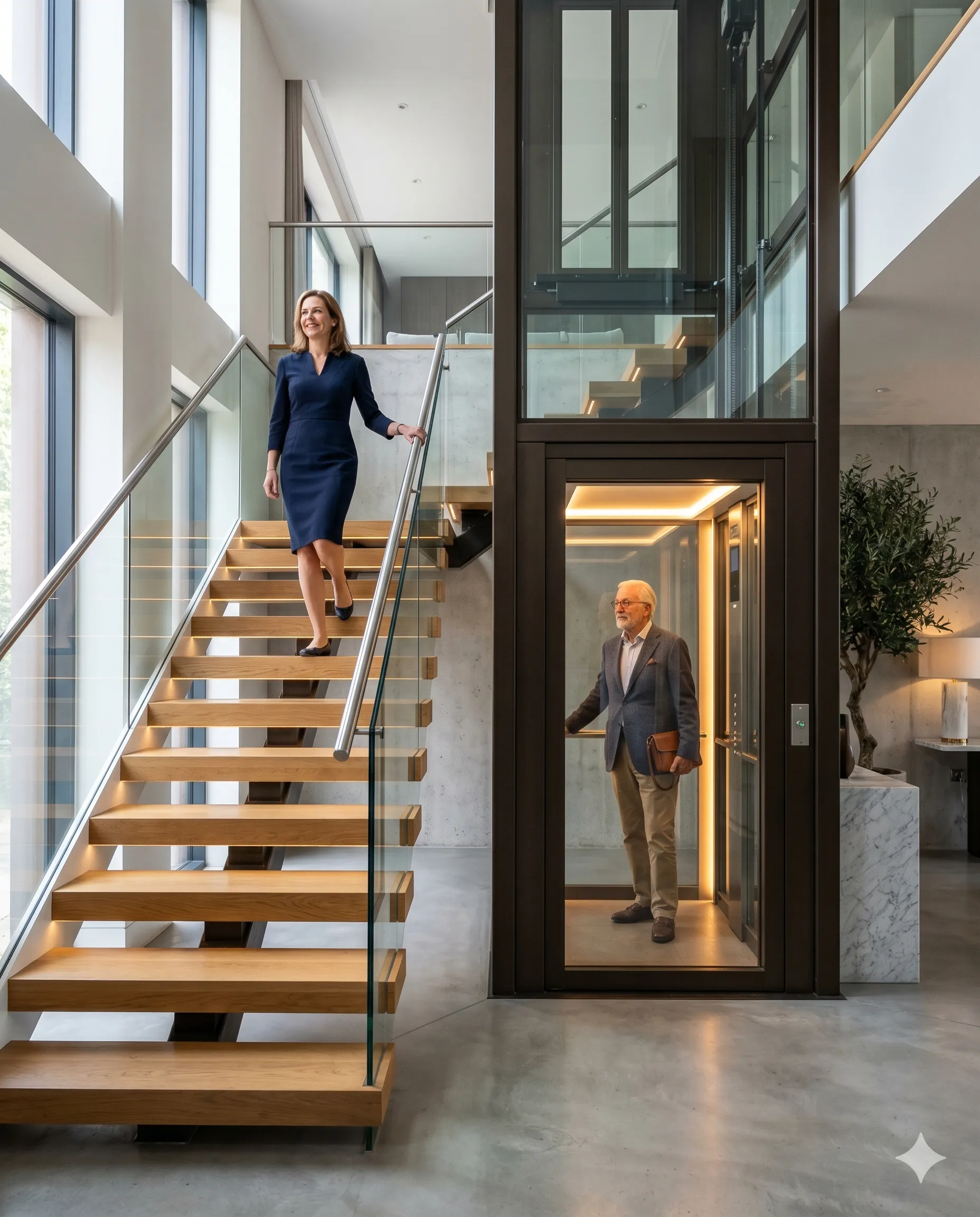 Common stair climbing problems without home elevator in duplex house
